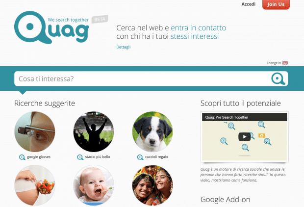 Nasce Quag: ecco come il search engine diventa social!