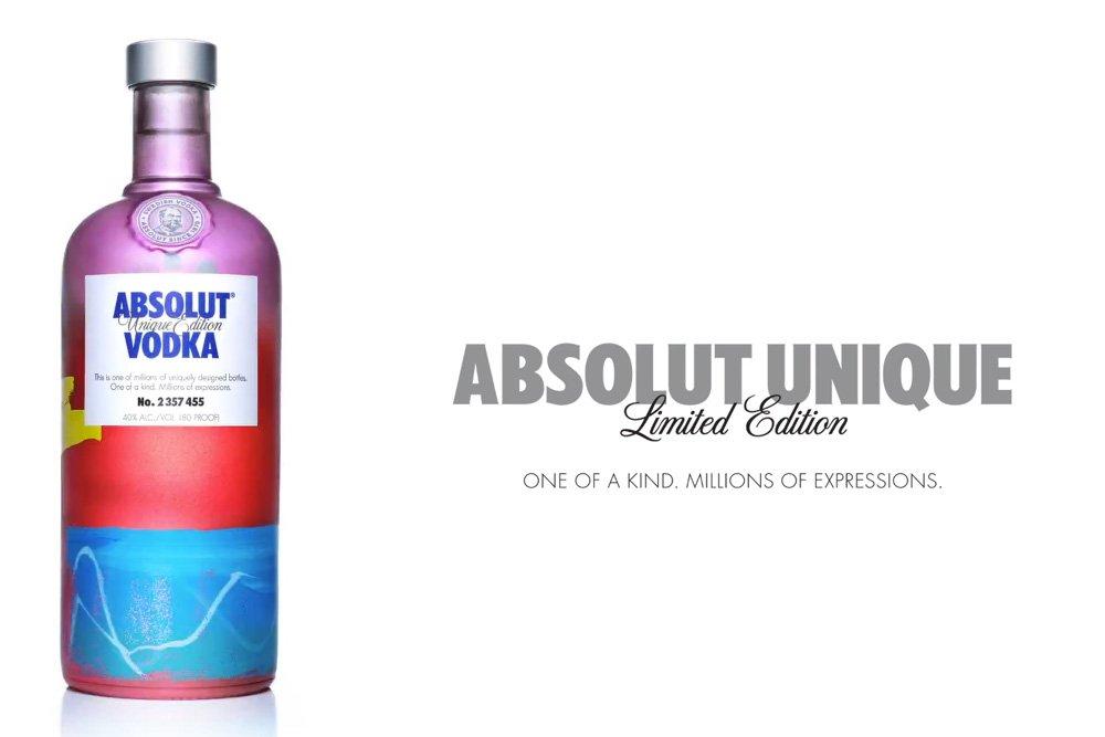 Bottiglie Absolute Unique vodka