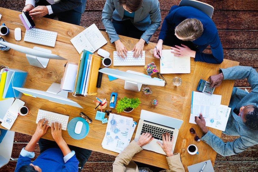 Business People Working Office Corporate Team Concept