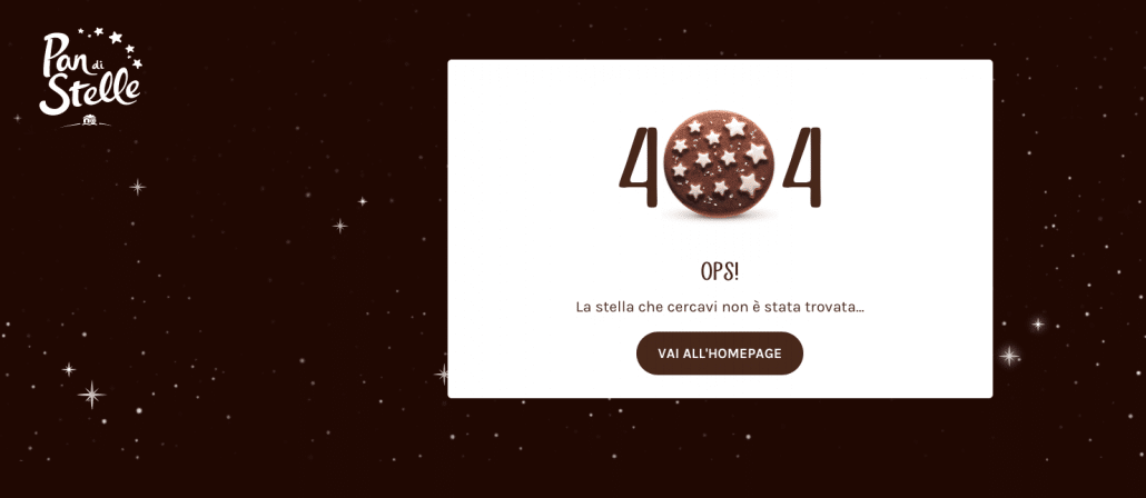 pan di stelle 404 error page
