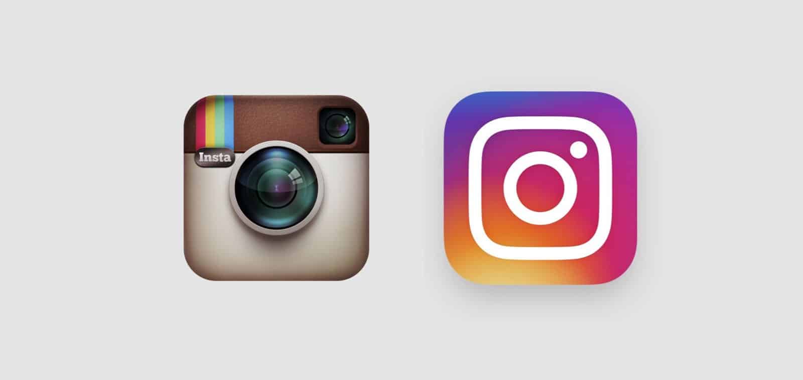 logo instagram prima e dopo