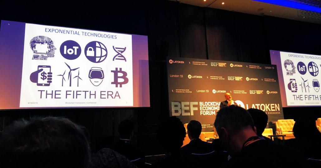 Exponential technologies - Blockchain Economic Forum 2019