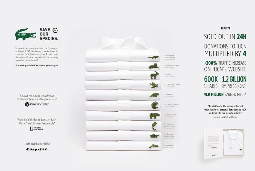lacoste_save our species_ ninja marketing