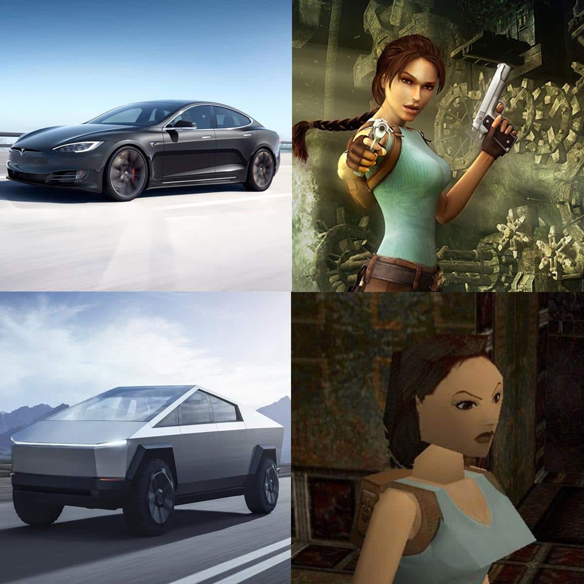 Cybertruck Tesla Meme - Tomb Raider