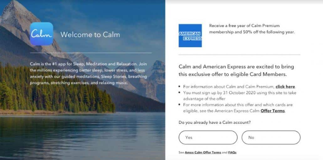 american express calm