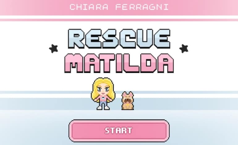 Chiara Ferragni videogioco "Rescue Matilda"