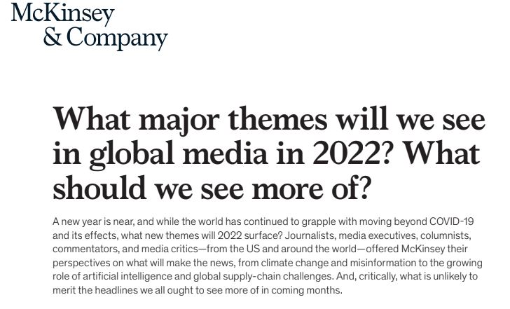 #42 MCKINSEY - Global Media Themes 2022