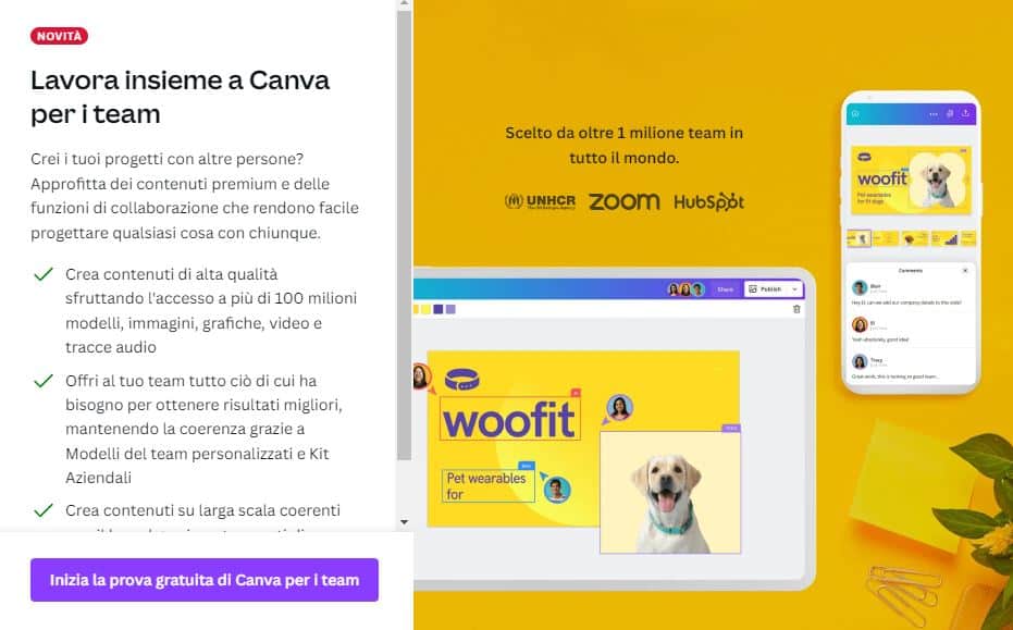 Canva for teams