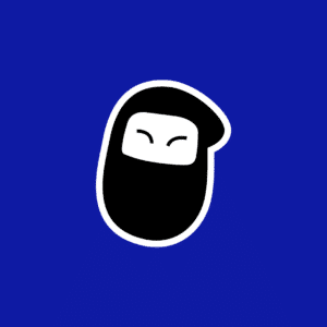 ninja logo blu