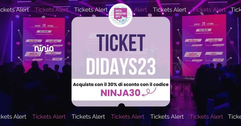 digital innovation days - ticket sconto ninja