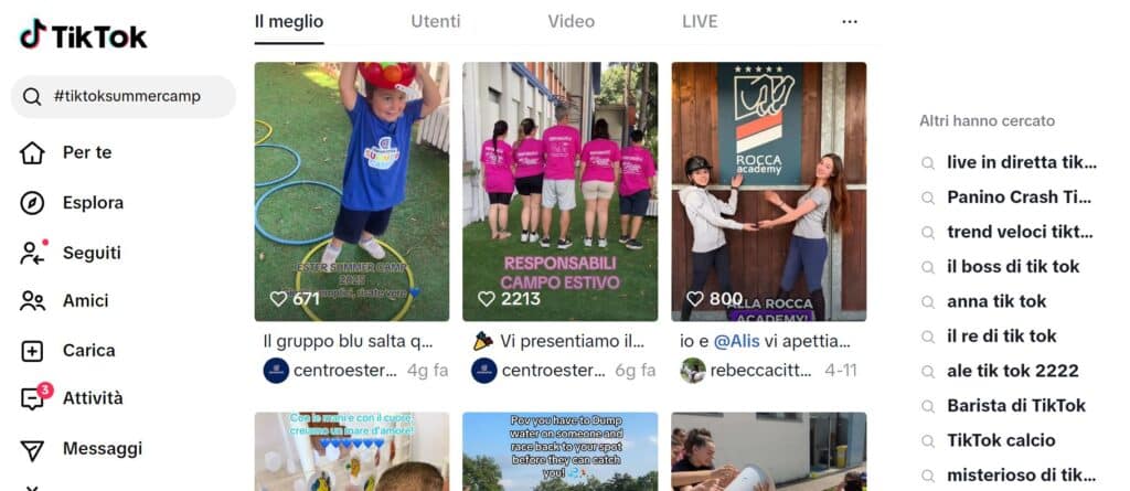 tiktok summer camp