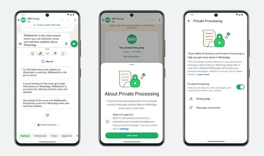 WhatsApp AI Writing Help