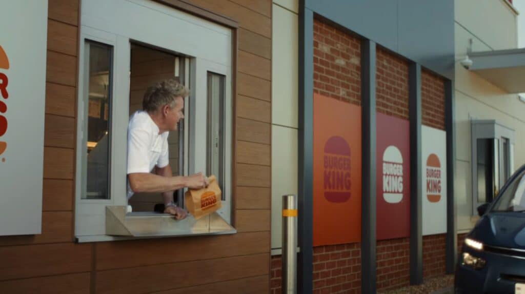 la campagna con Burger King e Gordon Ramsay