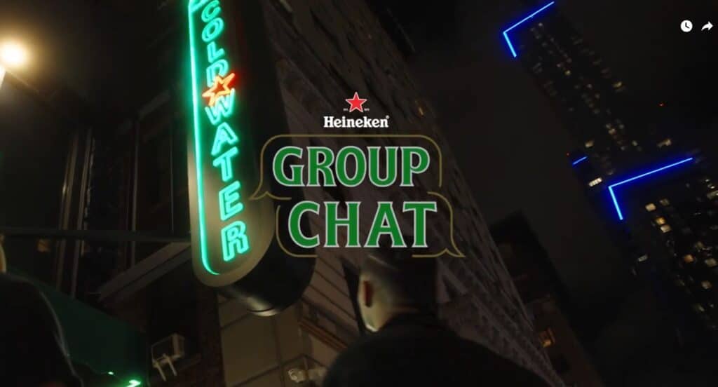 Heineken trasforma le chat di gruppo in bar reali
