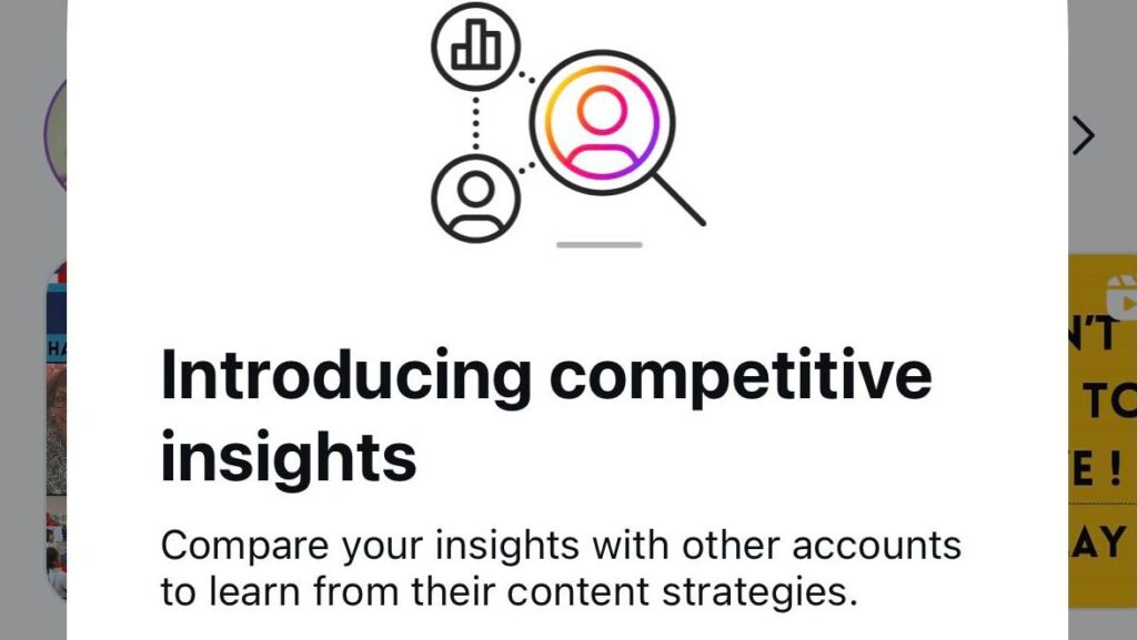 Instagram lancia la funzione Competitive Insights