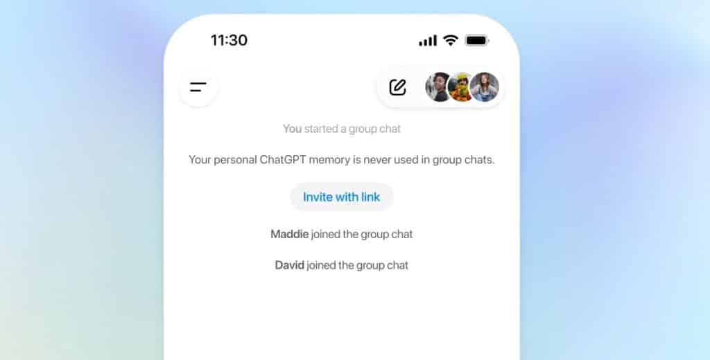 chat di gruppo su chatgpt