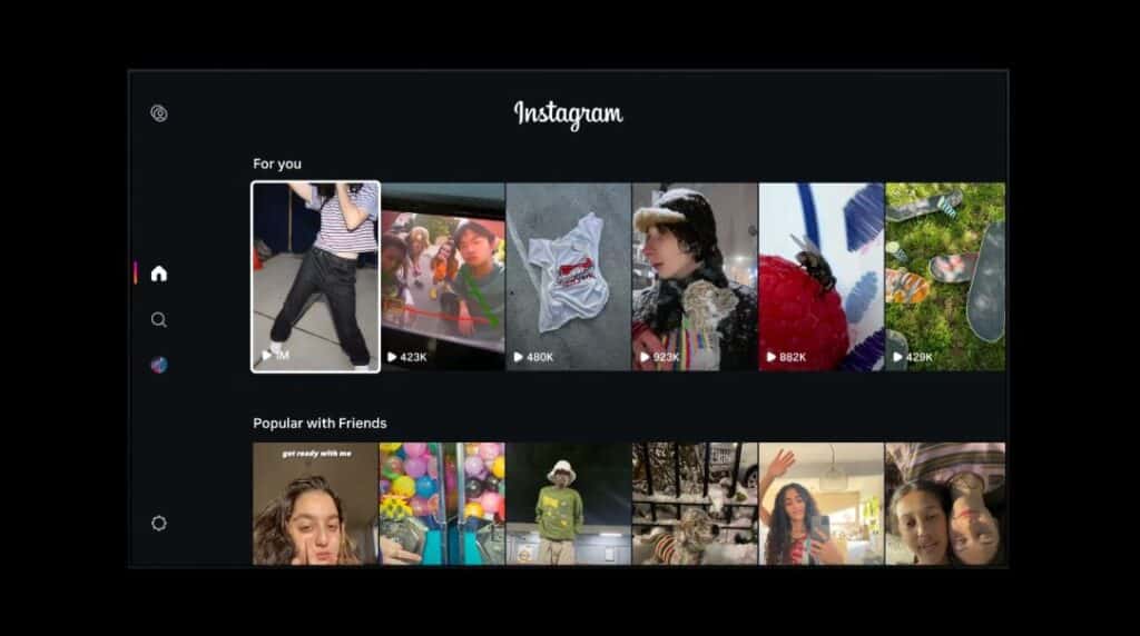 instagram for tv - reels sulla tv - 2