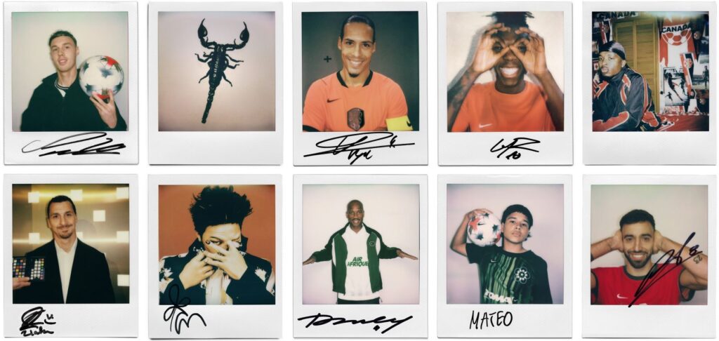 Nike accende l’attesa per i Mondiali con le Polaroid dei campioni